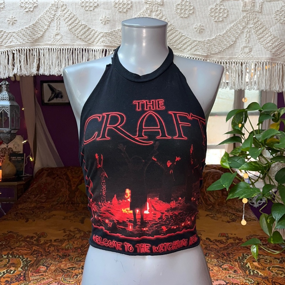 DIY The Craft Distressed Halter Crop Top - Picture 1 of 4